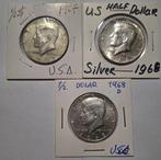 Verenigde Staten. Silver Half Dollar, Quarters & Dimes, Postzegels en Munten