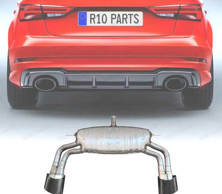 SILENCIEUX DECHAPPEMENT POUR AUDI A3 S LINE HATCHBACK 17-20, Autos : Pièces & Accessoires, Systèmes d'échappement, Envoi