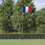 vidaXL Vlag met vlaggenmast Frankrijk 5,55 m aluminium, Diversen, Verzenden, Nieuw
