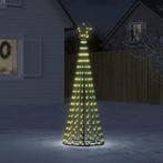 vidaXL Arbre de Noël lumineux conique 275 LED blanc, Verzenden