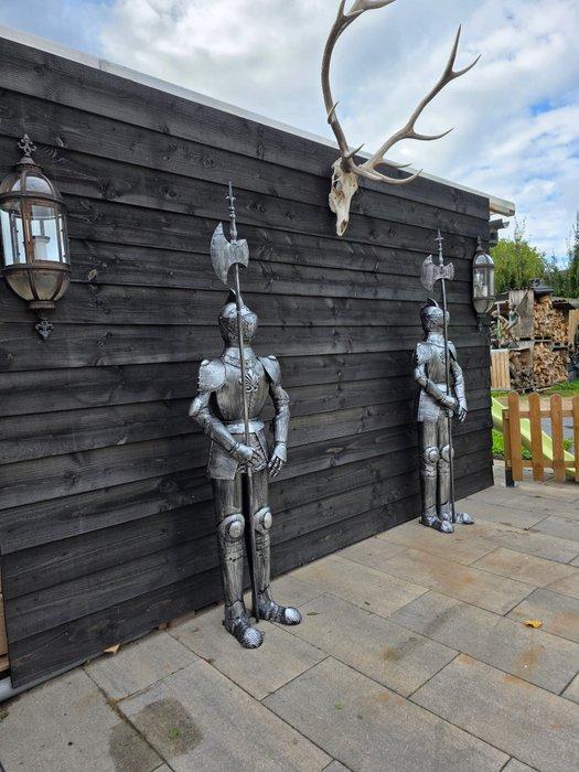 Beeld, Set XL Knights - 204 cm - Metaal, Antiek en Kunst, Curiosa en Brocante