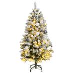 vidaXL Kunstkerstboom met scharnieren 150 LEDs en, Diversen, Kerst, Verzenden, Nieuw