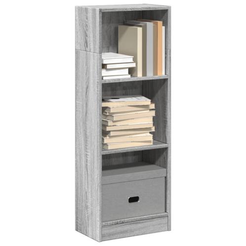 vidaXL Boekenkast 40x24x109 cm bewerkt hout grijs sonoma, Huis en Inrichting, Kasten | Boekenkasten, Nieuw, Verzenden