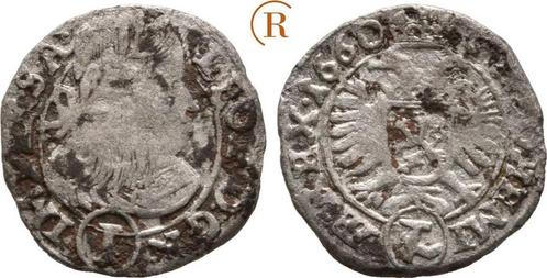 1 Kreuzer Kuttenberg 1660 Habsburg: Leopold I, 1657-1705:, Postzegels en Munten, Munten | Europa | Niet-Euromunten, België, Verzenden
