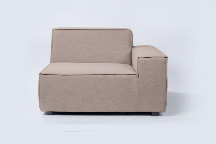 Flow. Cube eindelement links taupe chiné |, Tuin en Terras, Tuinsets en Loungesets