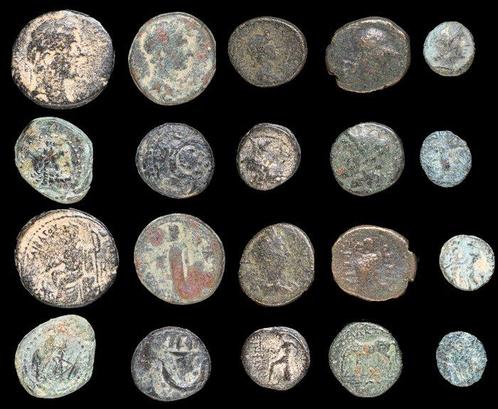 Oudheid Lote de 10 Æ monedas Incluyendo Pontus Amisos,, Postzegels en Munten, Munten | Europa | Niet-Euromunten