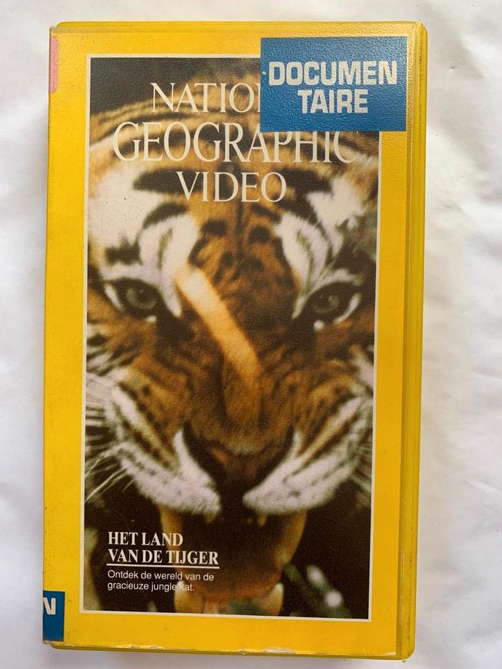 NATIONAL GEOGRAPHIC VIDEO HET LAND VAN DE TIJGER (EX RENTAL), CD & DVD, VHS | Film