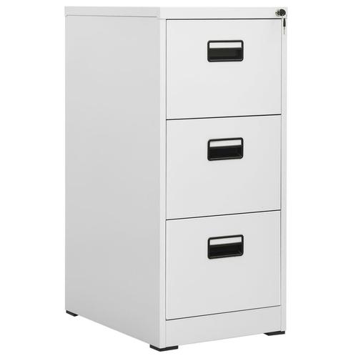 vidaXL Archiefkast 46x62x102,5 cm staal lichtgrijs, Huis en Inrichting, Kasten | Overige, Nieuw, Verzenden