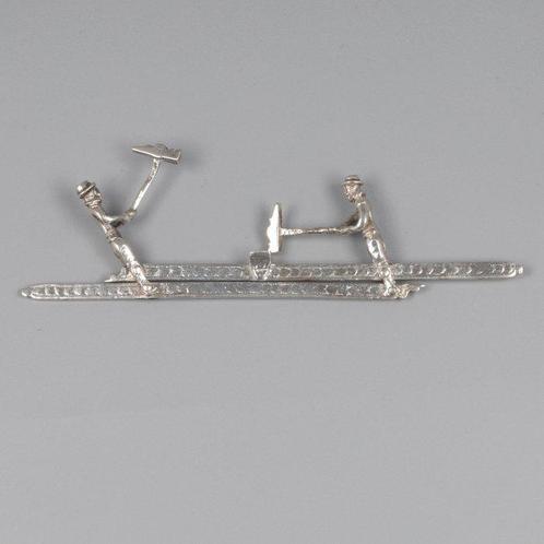 Nederland circa 1760 - Smeden / Zagemannen - Miniatuur, Antiek en Kunst, Antiek | Zilver en Goud