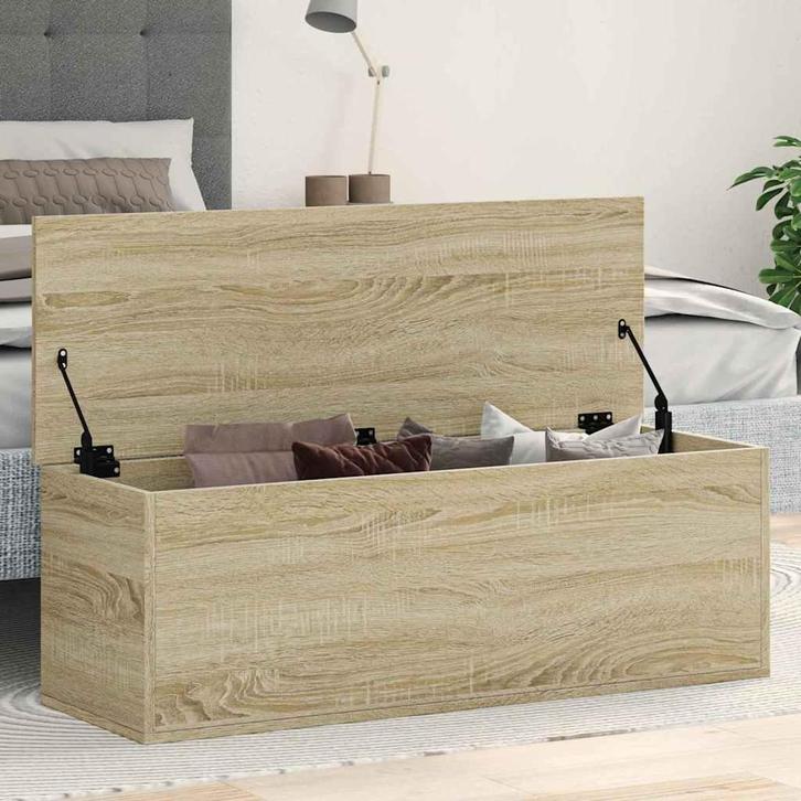 vidaXL Opbergbox 102x35x35 cm bewerkt hout sonoma, Huis en Inrichting, Kasten | Overige, Nieuw, Verzenden