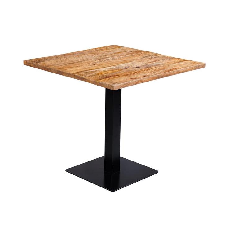 Mangohout Horecatafel Vierkant 80x80 cm, Huis en Inrichting, Tafels | Eettafels, Nieuw, Verzenden