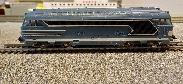Jouef H0 - Modeltrein (4) - BB 67001 plus 3 rijtuigen - SNCF, Hobby & Loisirs créatifs, Trains miniatures | HO