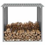 vidaXL Haardhoutschuur 172x91x154 cm gegalvaniseerd staal, Tuin en Terras, Verzenden, Nieuw