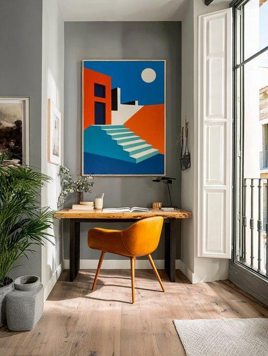 Nelson F. León - Plano Ascendente XL- (NO Reserve), Antiek en Kunst, Kunst | Schilderijen | Modern