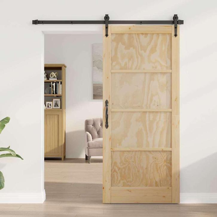 vidaXL Interne Deur ORKDAL Bruin 86 x 198.5 cm Multiplex, Doe-het-zelf en Bouw, Deuren en Vliegenramen, Nieuw, Verzenden