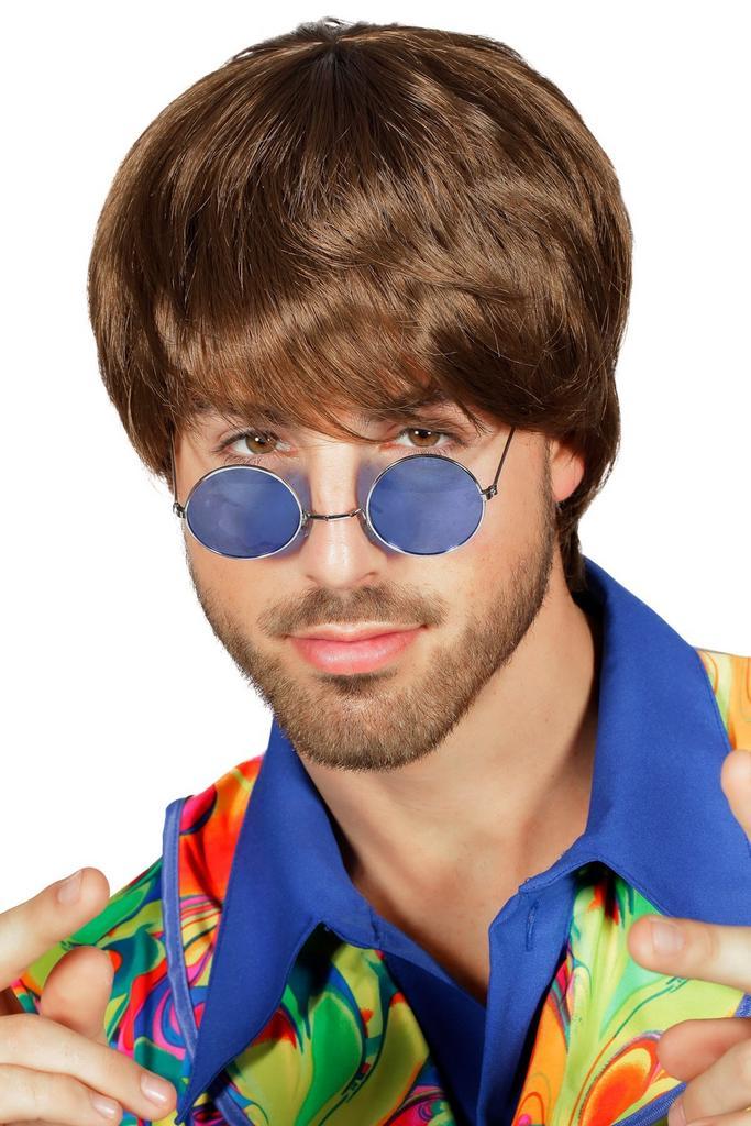 Bruine Pruik Heren Luxe, Hobby en Vrije tijd, Feestartikelen, Nieuw, Verzenden