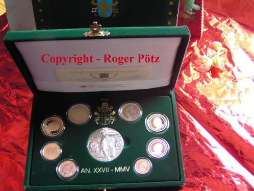 3,88 Euro munten set Vatikan 2005 Pp in Originalschatulle..., Postzegels en Munten, Munten | Europa | Euromunten, België, Verzenden