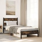 vidaXL Bedframe met hoofdbord zonder matras sonoma eiken, Huis en Inrichting, Verzenden, Nieuw