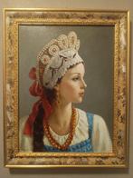 Vladislav Nagornov (1974-) - Giovane donna con collana, Antiek en Kunst