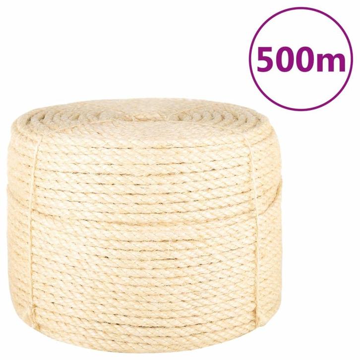 vidaXL Touw 10 mm 500 m 100% sisal, Doe-het-zelf en Bouw, IJzerwaren en Bevestigingsmiddelen, Nieuw, Verzenden
