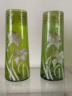Legras & Cie. - Vaas (2) -  Decoratieve vazen met irissen  -