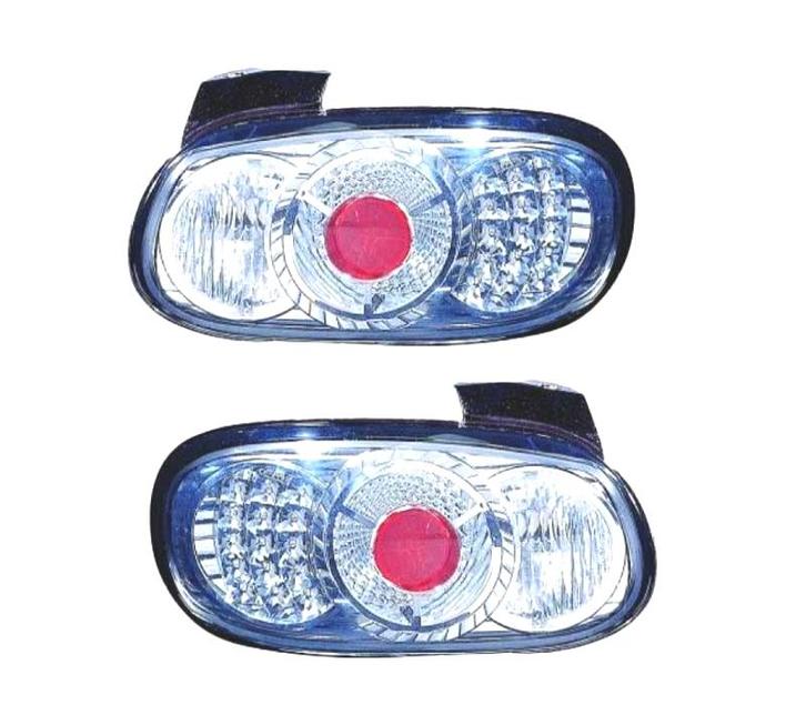 FEUX ARRIÈRE LED MAZDA MX5 89-98 FOND CHROMÉ, Auto-onderdelen, Verlichting, Verzenden