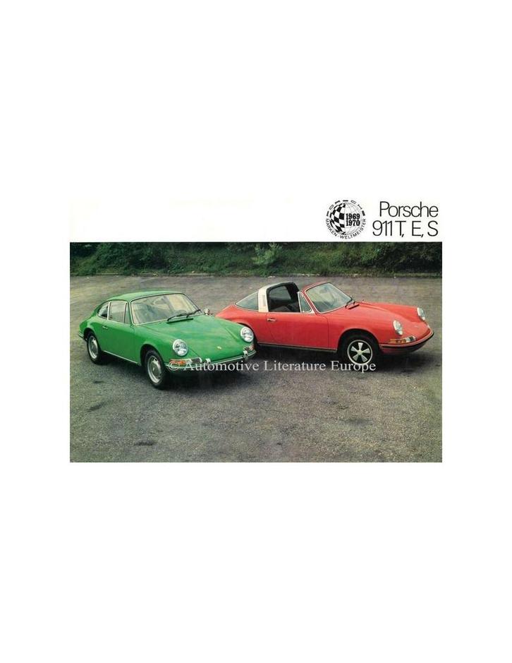1970 PORSCHE 911 BROCHURE ENGELS, Boeken, Auto's | Folders en Tijdschriften