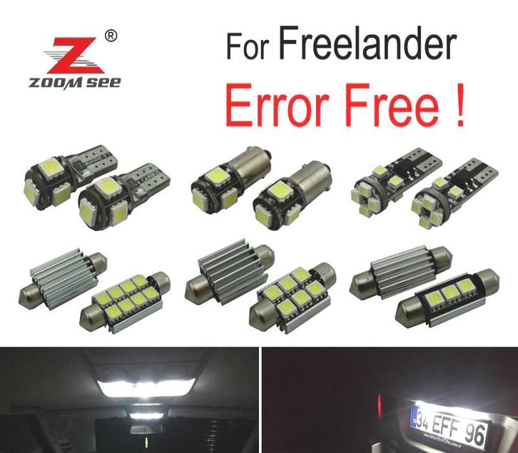 Kit 21 Ampoules Led Intérieur Pour Land Rover Freelander 200, Auto-onderdelen, Verlichting, Verzenden