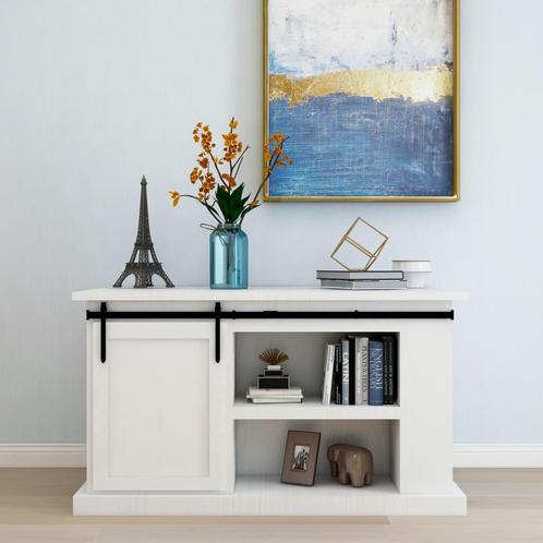 vidaXL Ophangset voor minischuifdeur 152 cm koolstofstaal, Doe-het-zelf en Bouw, Overige Doe-Het-Zelf en Bouw, Nieuw, Verzenden