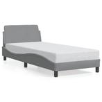 Bedframe 80x200 stof lichtgrijs | Retour Deal Scherpe Prijs, Verzenden, Nieuw, Stof, Modern en elegant