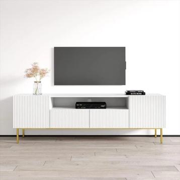 Tv-meubel Modern design 190x45,5x60,5 cm Wit
