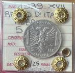 Albanië (Italiaans protectoraat) Vittorio Emanuele III. 5, Postzegels en Munten