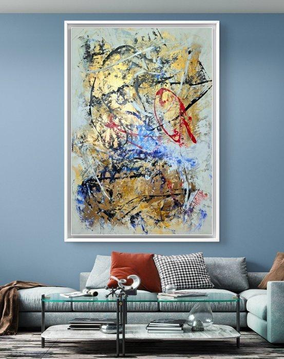 Micha Lenartowicz - Touch of Gold - XXL, Antiek en Kunst, Kunst | Schilderijen | Modern