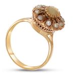 Ring - 18 karaat Witgoud - Parel, Handtassen en Accessoires, Ringen, Nieuw