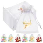 Fako Bijoux - Organza Zakjes Met Print - Thank You - 10x15, Diversen, Verzenden, Nieuw