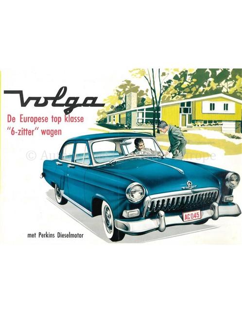 1961 GAZ M21 VOLGA BROCHURE NEDERLANDS, Boeken, Auto's | Folders en Tijdschriften