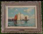 Léon Launay (1890-1956) - Thoniers au port, Antiek en Kunst, Kunst | Schilderijen | Klassiek