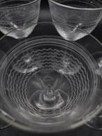 Drinkservies voor 6 (7) - guilloché - Kristal, Antiek en Kunst