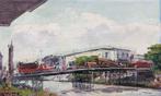 Sujatno Koempoel (1912-1987) - De oude rode brug Surabaya, Antiek en Kunst