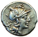 Romeinse Republiek. Pinaria. Denarius 155 B.C.
