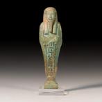 Oude Egypte, late periode faience FIJNE Ushabti van Generaal, Verzamelen