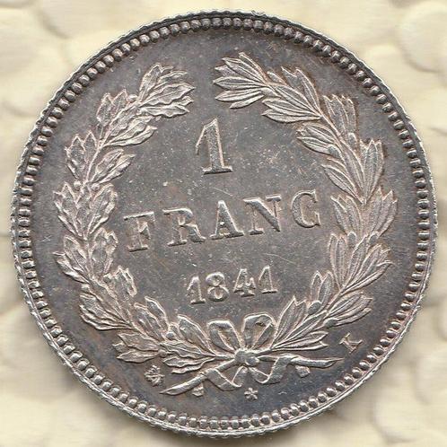 Frankrijk. Louis Philippe I. 1 Franc 1841-K, Bordeaux, Postzegels en Munten, Munten | Europa | Euromunten