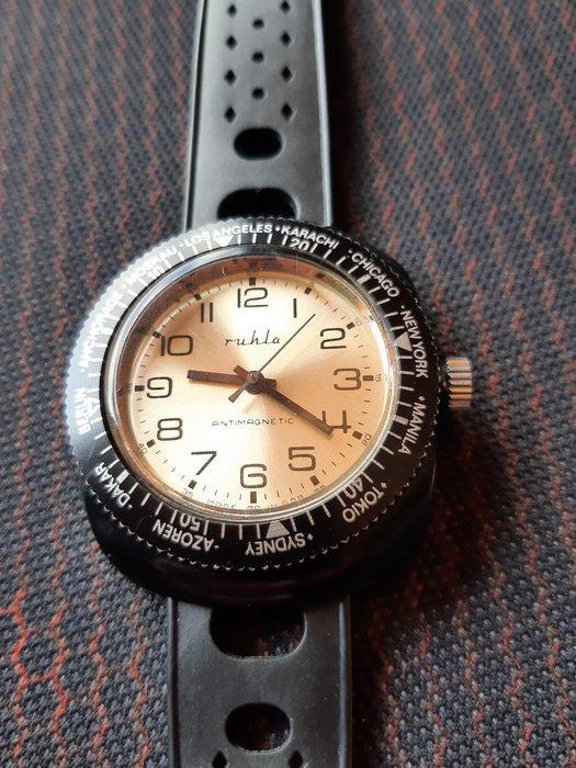 Ruhla - vintage German watch - Made in GDR - world time -, Handtassen en Accessoires, Horloges | Heren