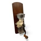 Koffiemolen - Hout, Metaal, Glas - Wand koffiemolen