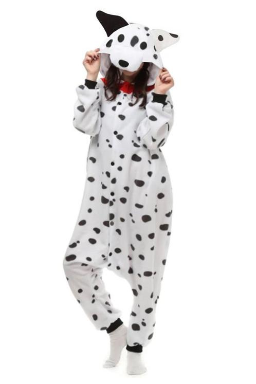 Let op: B-Keuze Onesie Dalmatiër Pak M-L Dalmatiërpak Hond K, Kleding | Dames, Carnavalskleding en Feestkleding, Nieuw, Ophalen of Verzenden