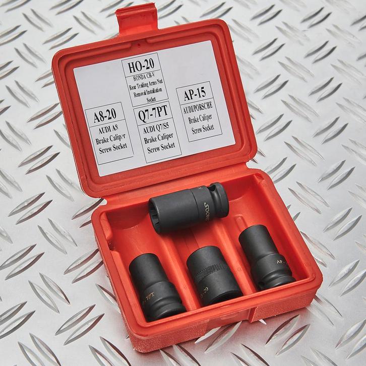 Smoos Doppenset 4-delig remklauw en achterste draagarm -, Doe-het-zelf en Bouw, Gereedschap | Handgereedschap, Ophalen of Verzenden