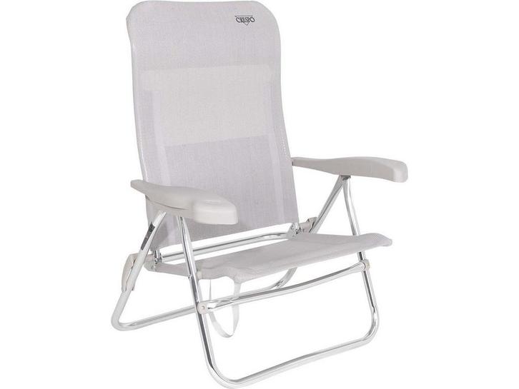Crespo AL/205 - Strandstoel - 7 verstelbare standen - Licht, Huis en Inrichting, Woonaccessoires | Overige, Zo goed als nieuw