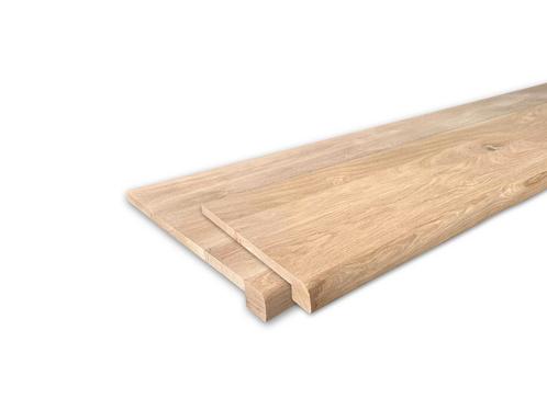 Vensterbank | Massief eiken | Recht en boom | Div. afm., Doe-het-zelf en Bouw, Plinten en Afwerking, Vensterbanken, Nieuw, Eiken