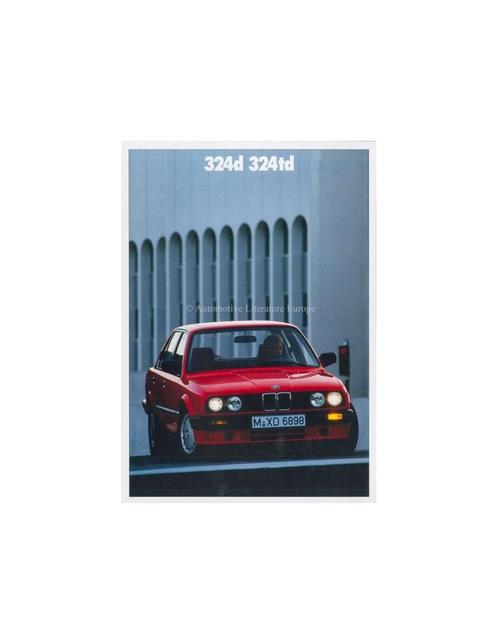 1989 BMW 3 SERIE DIESEL BROCHURE NEDERLANDS, Boeken, Auto's | Folders en Tijdschriften, Ophalen of Verzenden