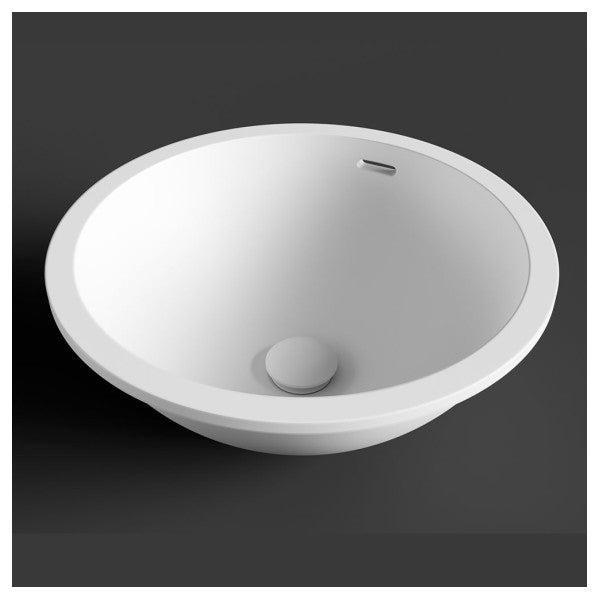 Bieden: Hi-macs wasbak CB400 S28 wasbak white, Doe-het-zelf en Bouw, Sanitair, Ophalen of Verzenden